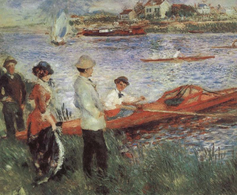 Pierre-Auguste Renoir Oarsmen at Charou oil painting image